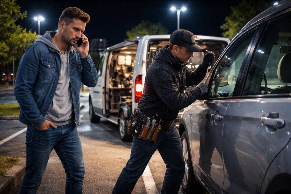 What to Do When You’re Locked Out of Your Car Late at Night