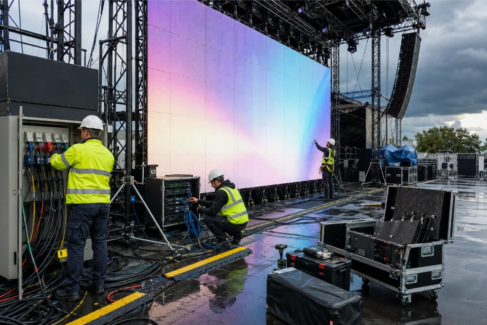 Concert LED Wall Setup Checklist: Power, Rigging, Weather, and Spares