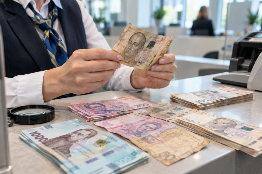Критерії зношеності банкнот гривні та правила їх прийому в касах